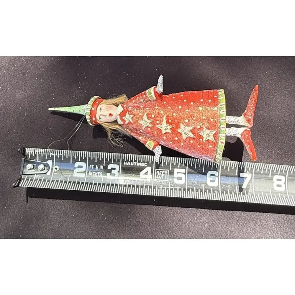 Carolers Krinkles Ornament Patience Brewster Mariah In Red Dept 56 No Box -K1